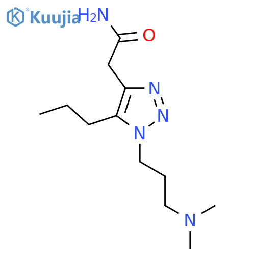 2-{1-3-(dimethylamino)propyl-5-propyl-1H-1,2,3-triazol-4-yl}acetamide structure