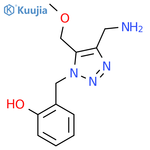2-{4-(aminomethyl)-5-(methoxymethyl)-1H-1,2,3-triazol-1-ylmethyl}phenol structure