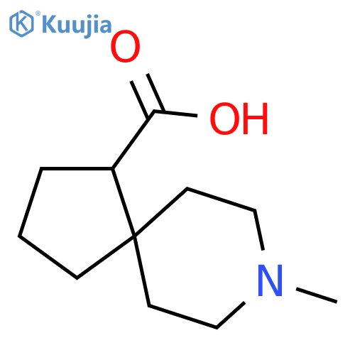 8-methyl-8-azaspiro[4.5]decane-4-carboxylic acid structure