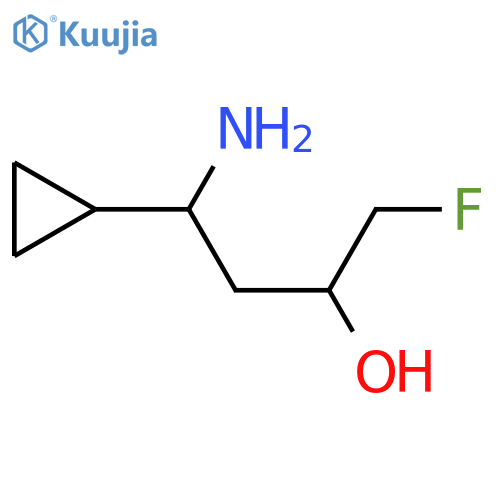 4-amino-4-cyclopropyl-1-fluorobutan-2-ol structure