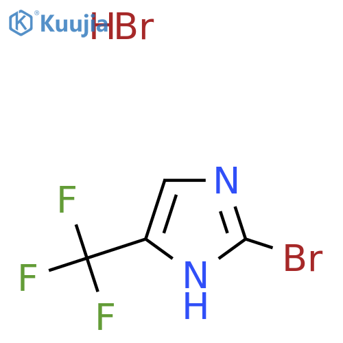 2-bromo-5-(trifluoromethyl)-1H-imidazole hydrobromide structure