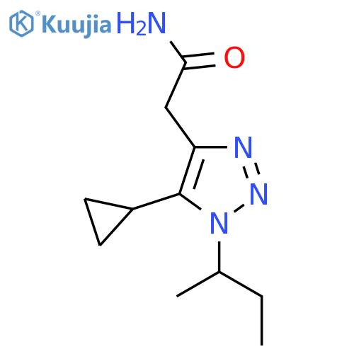 2-1-(butan-2-yl)-5-cyclopropyl-1H-1,2,3-triazol-4-ylacetamide structure