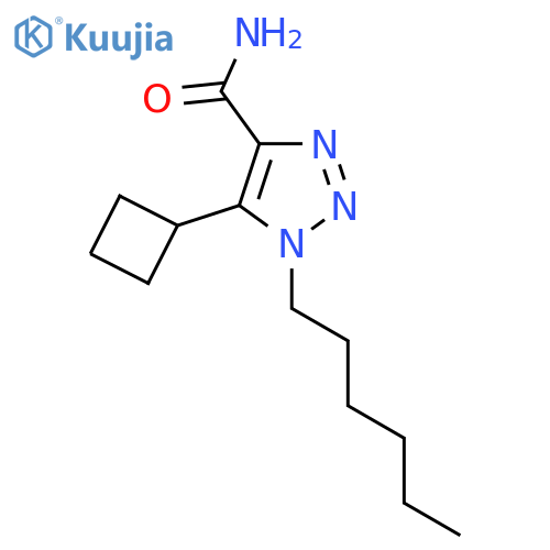 5-cyclobutyl-1-hexyl-1H-1,2,3-triazole-4-carboxamide structure