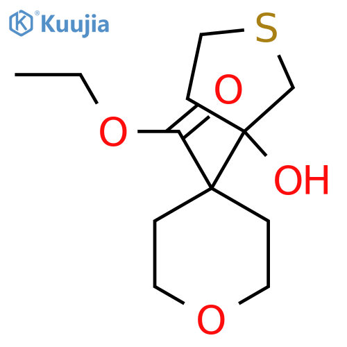 ethyl 4-(3-hydroxythiolan-3-yl)oxane-4-carboxylate structure