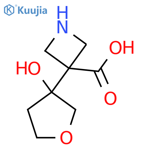 3-(3-hydroxyoxolan-3-yl)azetidine-3-carboxylic acid structure