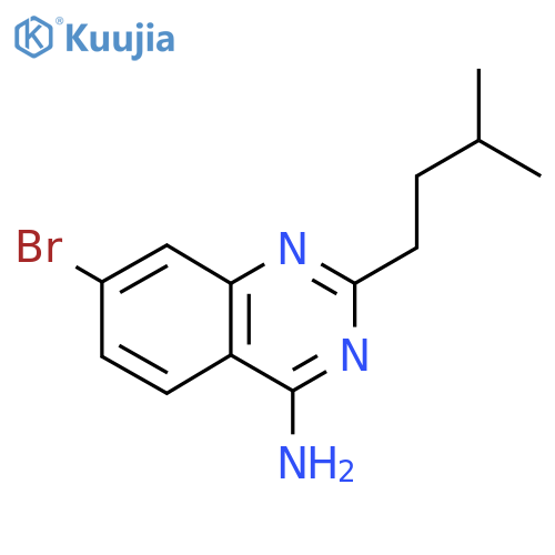 7-Bromo-2-(3-methylbutyl)quinazolin-4-amine structure