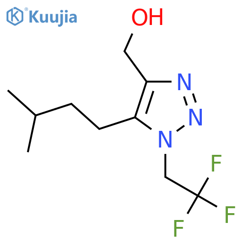 5-(3-methylbutyl)-1-(2,2,2-trifluoroethyl)-1H-1,2,3-triazol-4-ylmethanol structure