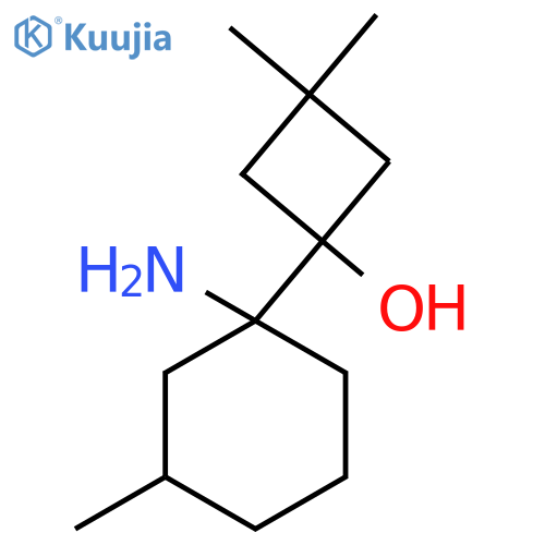 1-(1-amino-3-methylcyclohexyl)-3,3-dimethylcyclobutan-1-ol structure