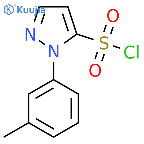 1-(3-methylphenyl)-1H-pyrazole-5-sulfonyl chloride structure
