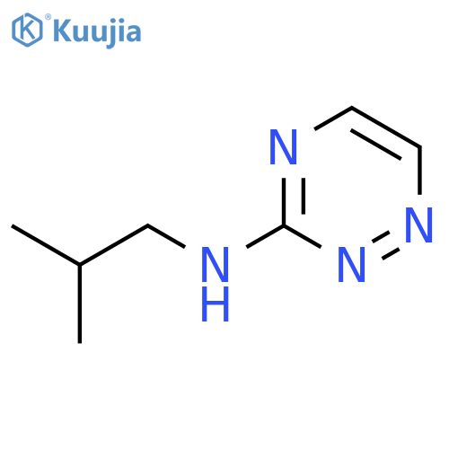 N-(2-methylpropyl)-1,2,4-triazin-3-amine structure