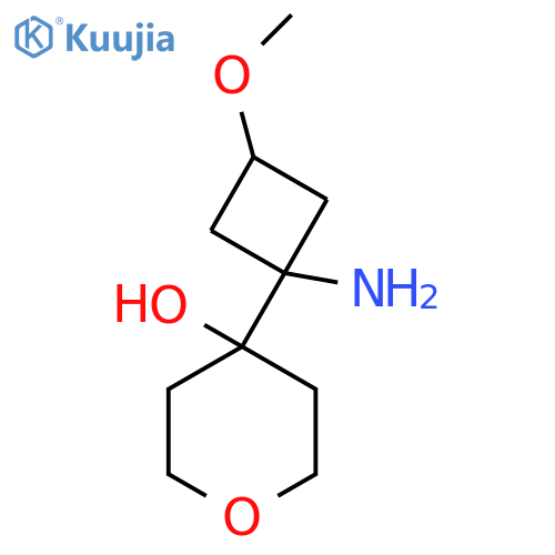 4-(1-amino-3-methoxycyclobutyl)oxan-4-ol structure