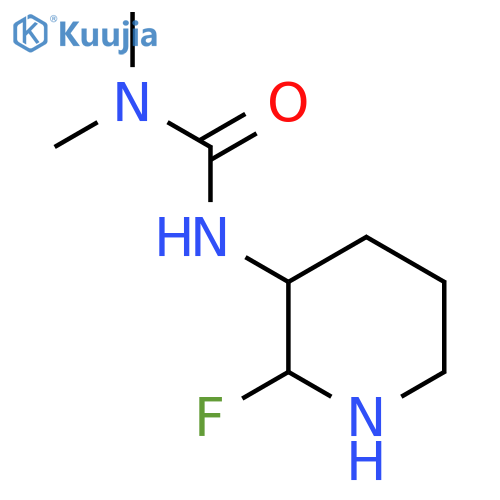 1-(2-Fluoropiperidin-3-yl)-3,3-dimethylurea structure