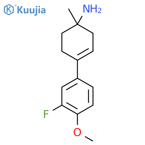 4-(3-fluoro-4-methoxyphenyl)-1-methylcyclohex-3-en-1-amine structure