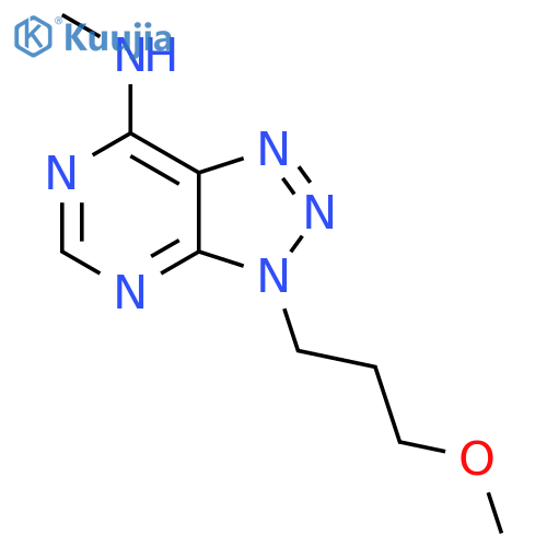 3-(3-methoxypropyl)-N-methyl-3H-1,2,3triazolo4,5-dpyrimidin-7-amine structure