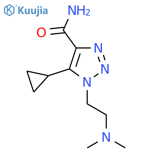 5-cyclopropyl-1-2-(dimethylamino)ethyl-1H-1,2,3-triazole-4-carboxamide structure