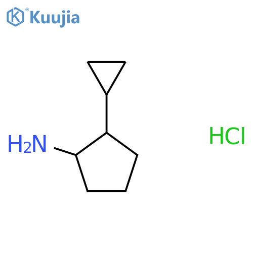 2-cyclopropylcyclopentan-1-amine hydrochloride, Mixture of diastereomers structure