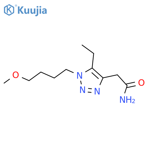 2-5-ethyl-1-(4-methoxybutyl)-1H-1,2,3-triazol-4-ylacetamide structure