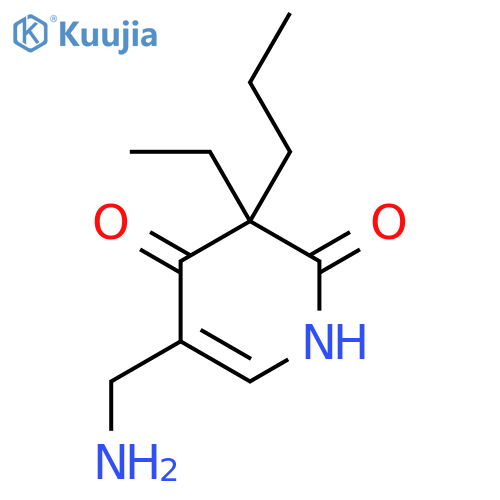 5-(aminomethyl)-3-ethyl-3-propyl-1,2,3,4-tetrahydropyridine-2,4-dione structure