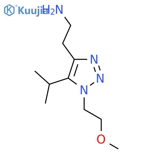 2-1-(2-methoxyethyl)-5-(propan-2-yl)-1H-1,2,3-triazol-4-ylethan-1-amine structure