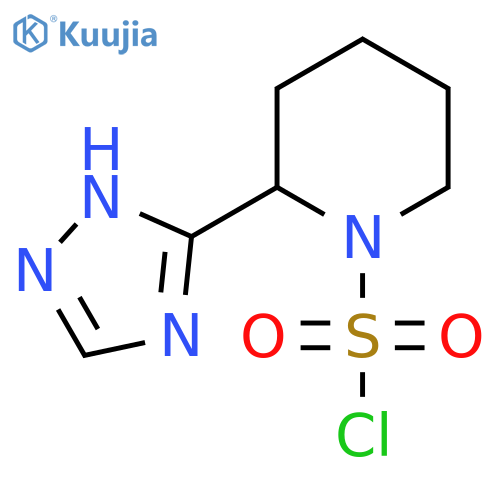 2-(4H-1,2,4-triazol-3-yl)piperidine-1-sulfonyl chloride structure