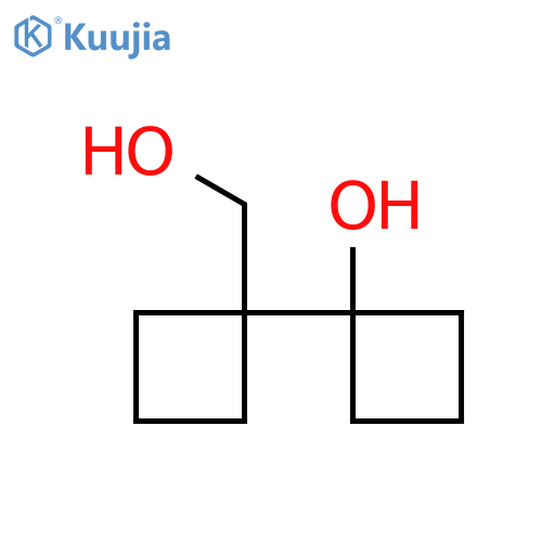 1-1-(hydroxymethyl)cyclobutylcyclobutan-1-ol structure