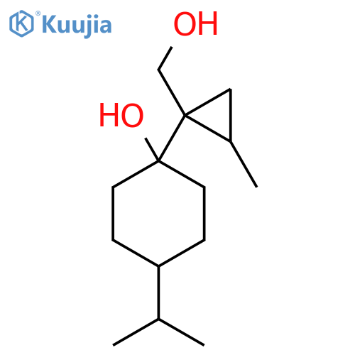 1-1-(hydroxymethyl)-2-methylcyclopropyl-4-(propan-2-yl)cyclohexan-1-ol structure