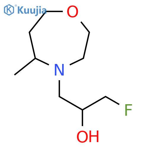 1-fluoro-3-(5-methyl-1,4-oxazepan-4-yl)propan-2-ol structure