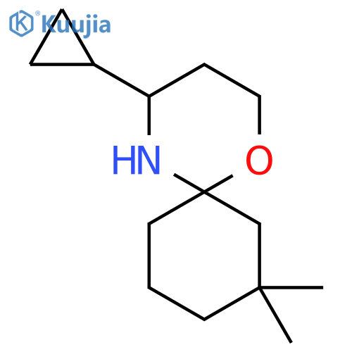 4-cyclopropyl-8,8-dimethyl-1-oxa-5-azaspiro5.5undecane structure