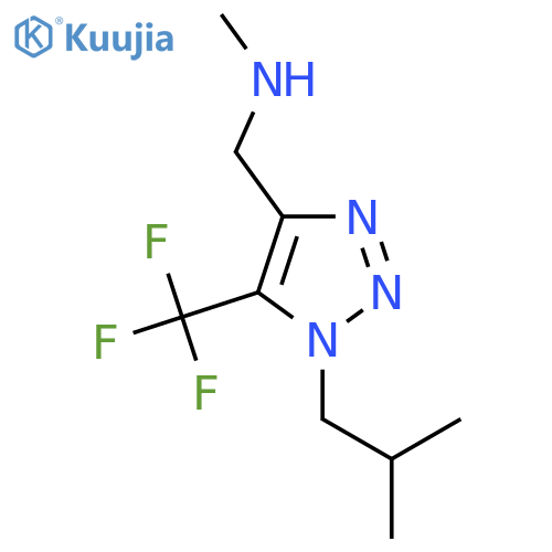methyl({1-(2-methylpropyl)-5-(trifluoromethyl)-1H-1,2,3-triazol-4-ylmethyl})amine structure