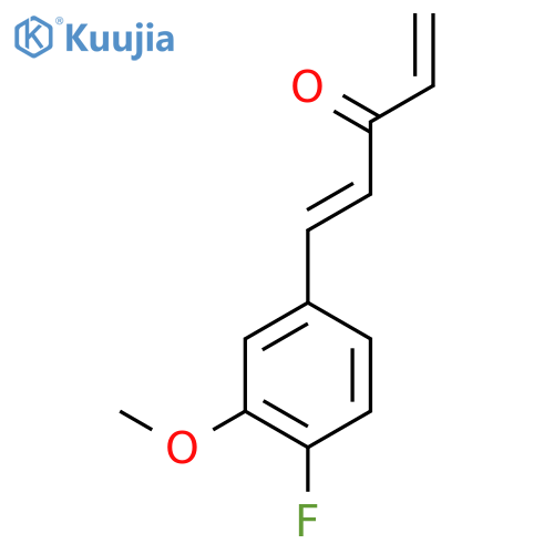 1-(4-fluoro-3-methoxyphenyl)penta-1,4-dien-3-one structure