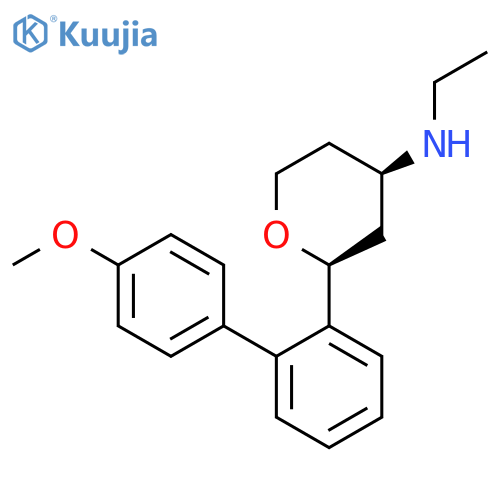 (2S,4R)-N-Ethyl-2-(4'-methoxybiphenyl-2-yl)tetrahydro-2h-pyran-4-amine structure