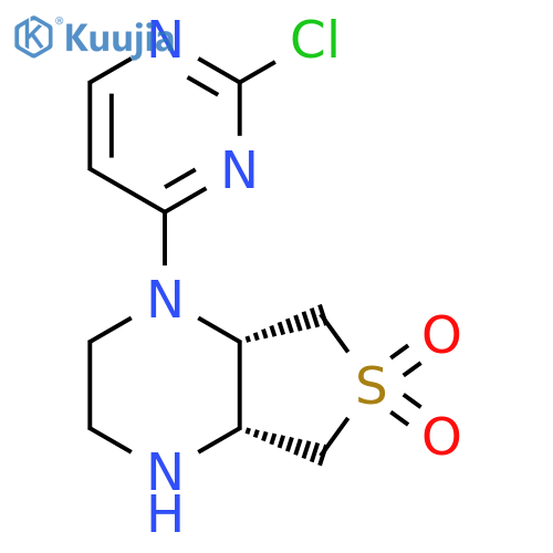 (4AR,7aS)-1-(2-chloropyrimidin-4-yl)octahydrothieno3,4-bpyrazine 6,6-dioxide structure