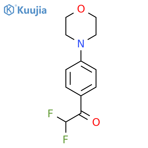 2,2-difluoro-1-4-(morpholin-4-yl)phenylethan-1-one structure