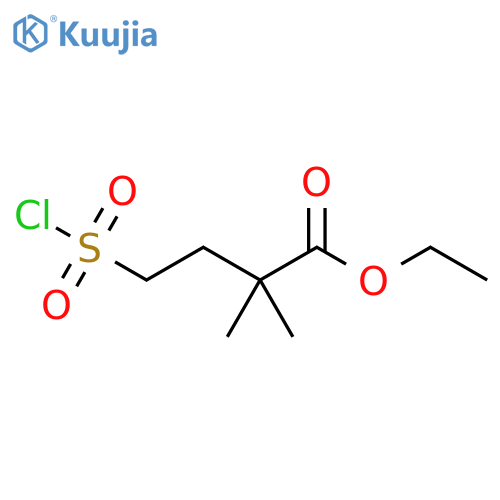 ethyl 2,2-dimethyl-4-sulfobutanoate structure