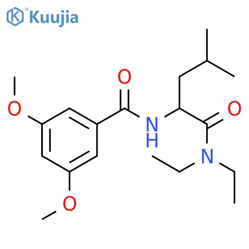 Benzamide, N-[1-[(diethylamino)carbonyl]-3-methylbutyl]-3,5-dimethoxy- structure