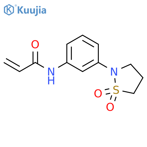 N-3-(1,1-dioxo-1lambda6,2-thiazolidin-2-yl)phenylprop-2-enamide structure