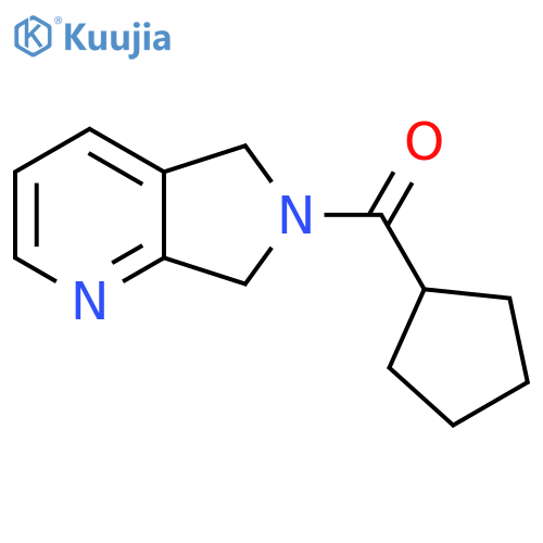 6-cyclopentanecarbonyl-5H,6H,7H-pyrrolo[3,4-b]pyridine structure