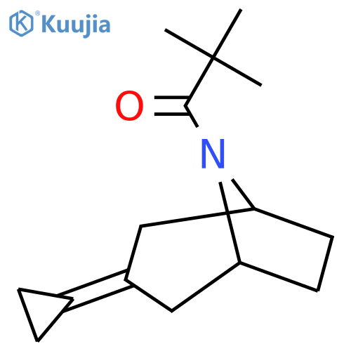 1-{3-Cyclopropylidene-8-azabicyclo[3.2.1]octan-8-yl}-2,2-dimethylpropan-1-one structure