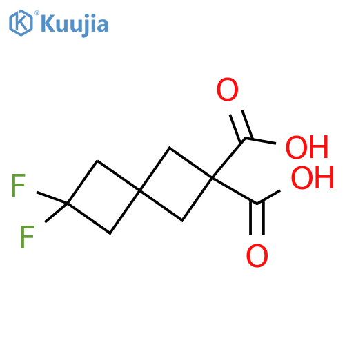 6,6-difluorospiro[3.3]heptane-2,2-dicarboxylic acid structure