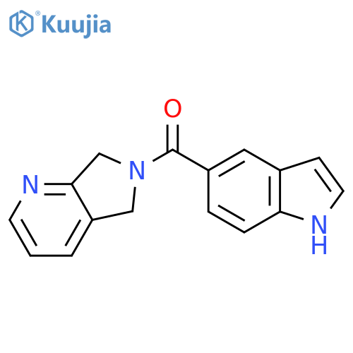 5-{5H,6H,7H-pyrrolo3,4-bpyridine-6-carbonyl}-1H-indole structure