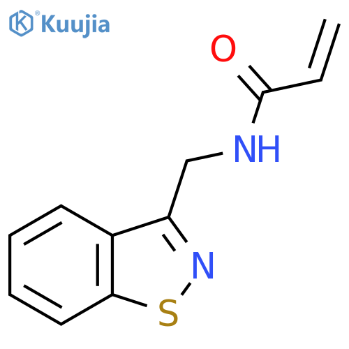 2-Propenamide, N-(1,2-benzisothiazol-3-ylmethyl)- structure