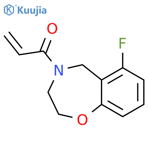 1-(6-Fluoro-2,3-dihydro-1,4-benzoxazepin-4(5H)-yl)-2-propen-1-one structure