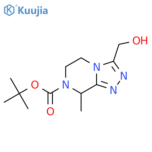 TERT-BUTYL 3-(HYDROXYMETHYL)-8-METHYL-5,6-DIHYDRO-[1,2,4]TRIAZOLO[4,3-A]PYRAZINE-7(8H)-CARBOXYLATE structure