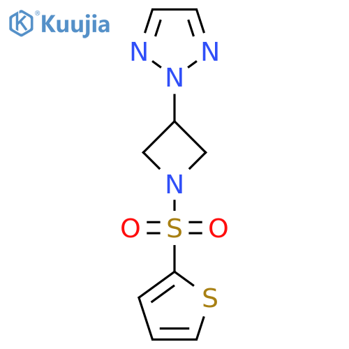 2-1-(thiophene-2-sulfonyl)azetidin-3-yl-2H-1,2,3-triazole structure