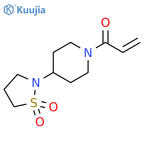 1-[4-(1,1-Dioxido-2-isothiazolidinyl)-1-piperidinyl]-2-propen-1-one structure