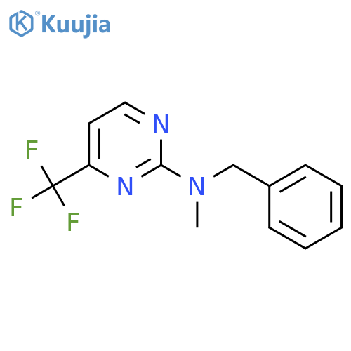 N-benzyl-N-methyl-4-(trifluoromethyl)pyrimidin-2-amine structure