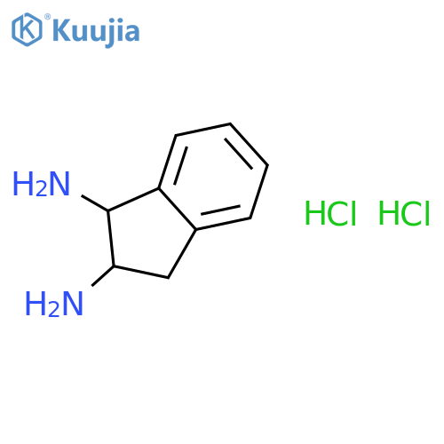 (1R,2R)-2,3-Dihydro-1H-indene-1,2-diamine dihydrochloride structure