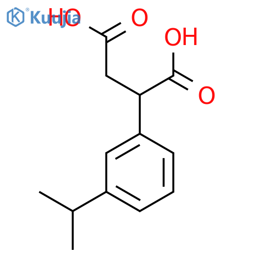2-3-(propan-2-yl)phenylbutanedioic acid structure