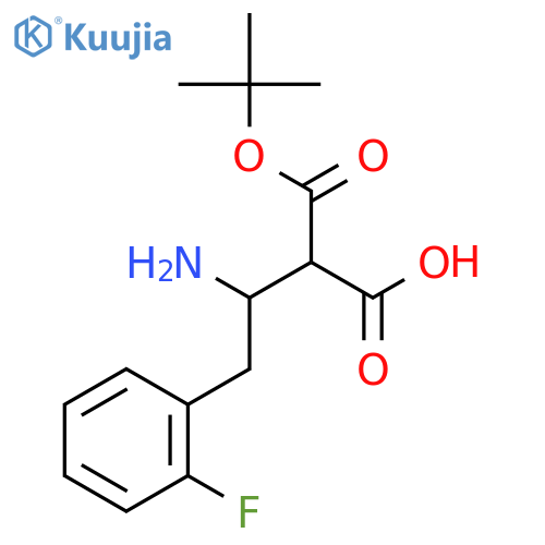 Boc-(R)-3-amino-4-(2-fluorophenyl)-butyric Acid structure