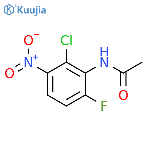 N-(2-Chloro-6-fluoro-3-nitrophenyl)acetamide structure